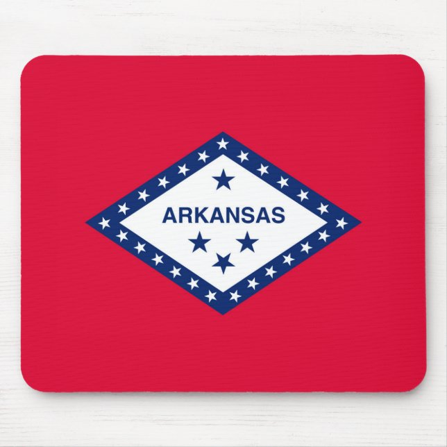Arkansas State Flag Design Mouse Pad (Front)