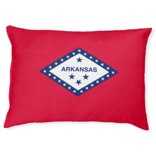 Arkansas State Flag Design Pet Bed