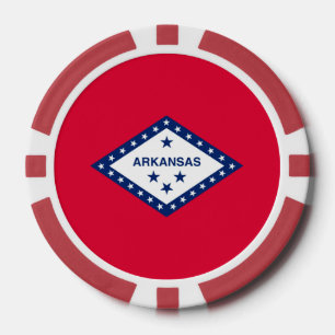 Arkansas State Flag Design Poker Chips