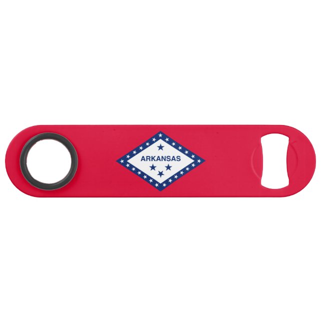 Arkansas State Flag Design Speed Bottle Opener (Front (Horizontal))