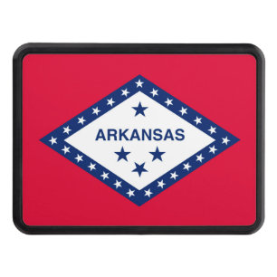 Arkansas State Flag Design Tow Hitch Cover