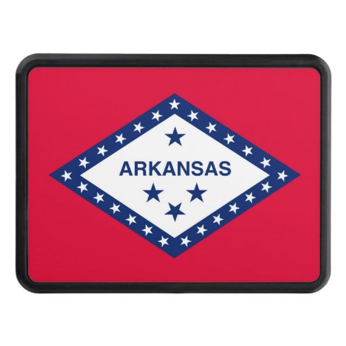 Arkansas State Flag Design Tow Hitch Cover