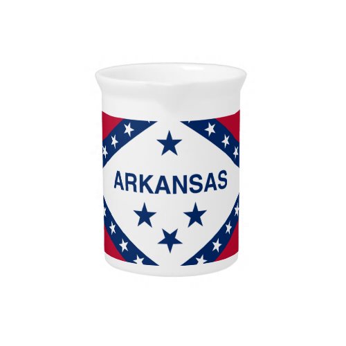 Arkansas State Flag Drink Pitcher