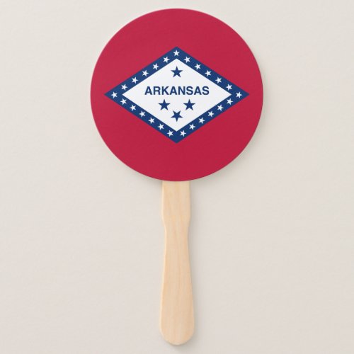 Arkansas State Flag Hand Fan