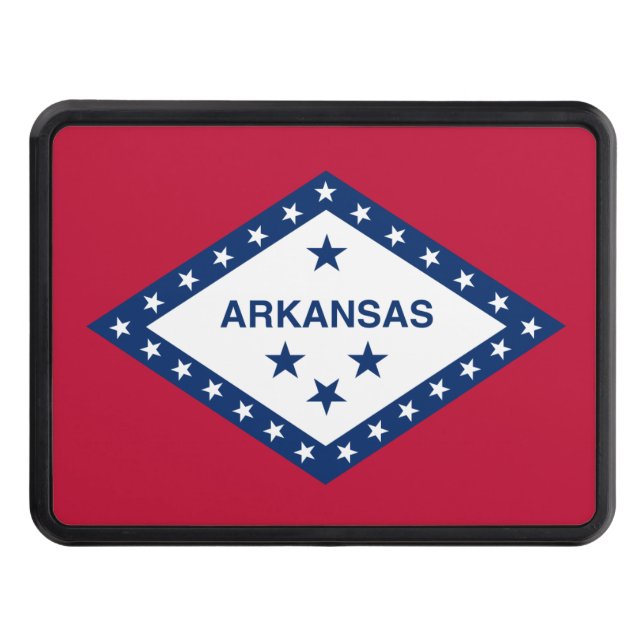 Arkansas State Flag Hitch Cover (Front)