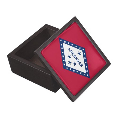 Arkansas State Flag Jewelry Box