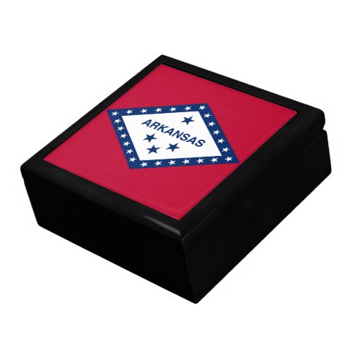 Arkansas State Flag Keepsake Box