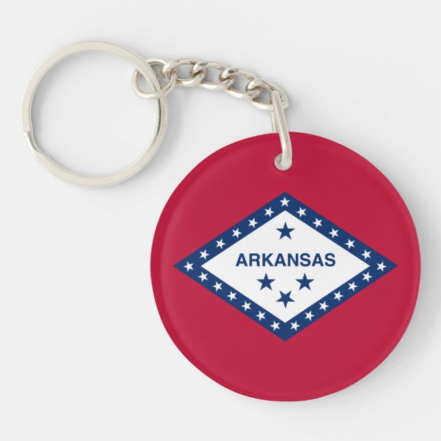 Arkansas State Flag Keychain (Front)