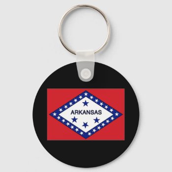 Arkansas State Flag Keychain by slowtownemarketplace at Zazzle