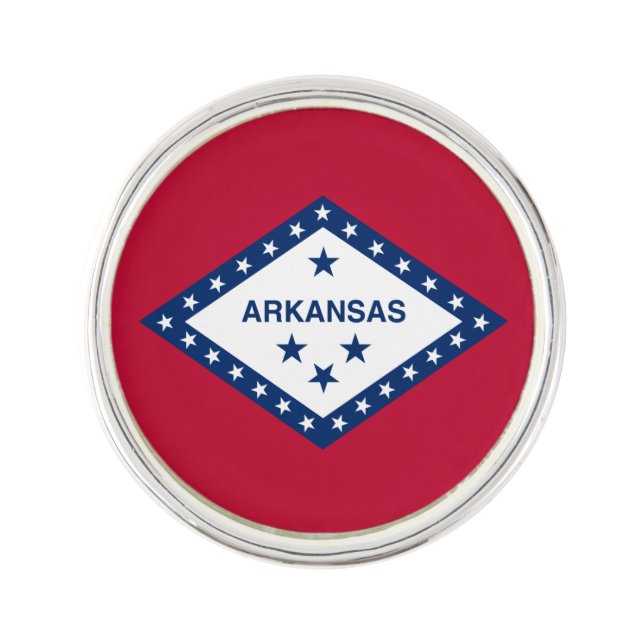 Arkansas State Flag Lapel Pin (Front)