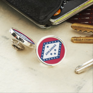 ARKANSAS STATE FLAG LAPEL PIN