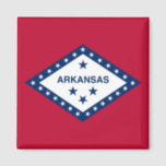 Arkansas State Flag Magnet<br><div class="desc">State flag of Arkansas.</div>