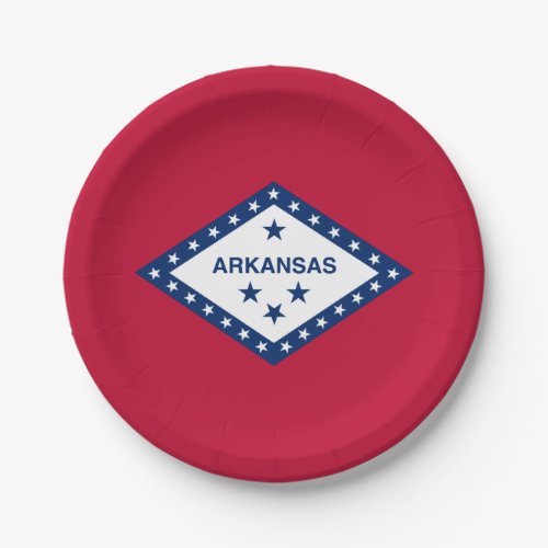 Arkansas State Flag Paper Plates