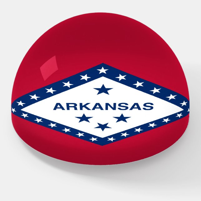 ARKANSAS STATE FLAG PAPERWEIGHT (Angled)