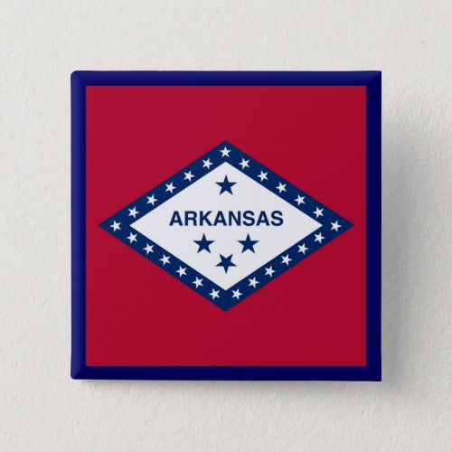 Arkansas State Flag Pinback Button