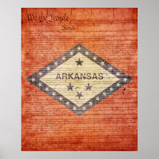 Arkansas State Flag Art & Framed Artwork | Zazzle