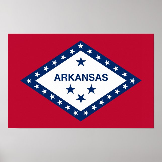 Arkansas State Flag Small Poster (Front)