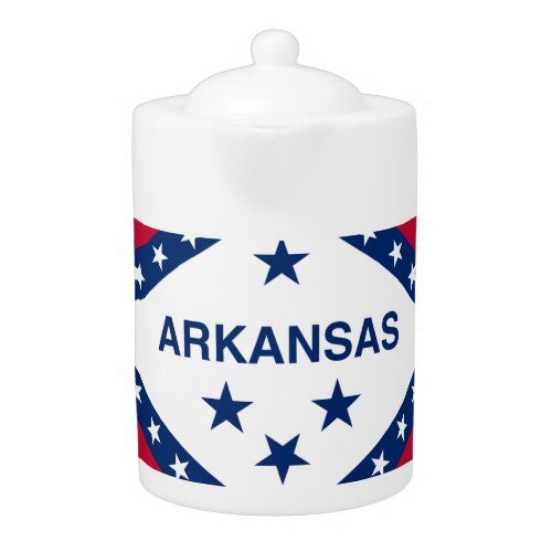 Arkansas State Flag Teapot