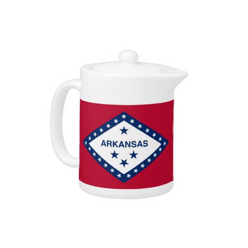 Arkansas State Flag Teapot