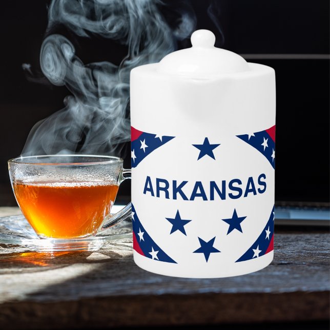 Arkansas State Flag Teapot (Arkansas State Flag Teapot)