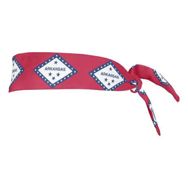 Arkansas State Flag Tie Headband (Rotate 90)