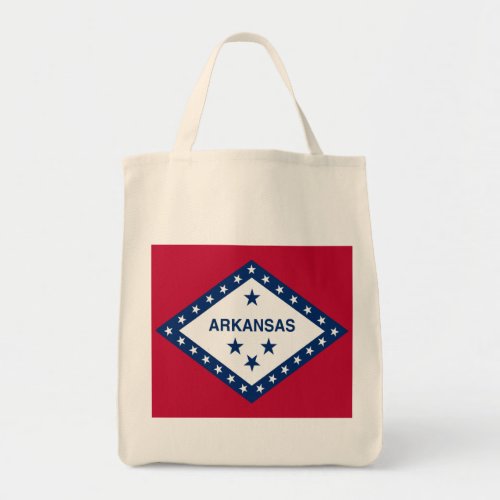 Arkansas State Flag Tote Bag