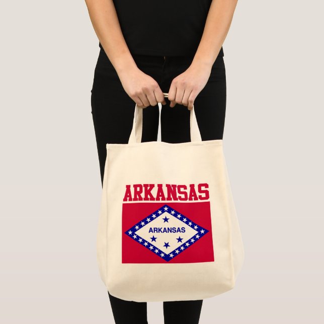 Arkansas State Flag Tote Bags (Front (Product))