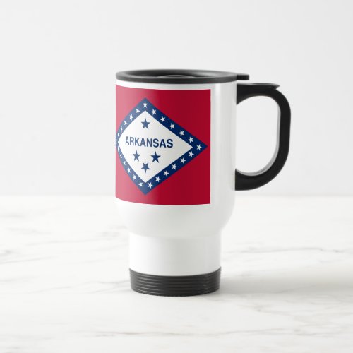 Arkansas State Flag Travel Mug