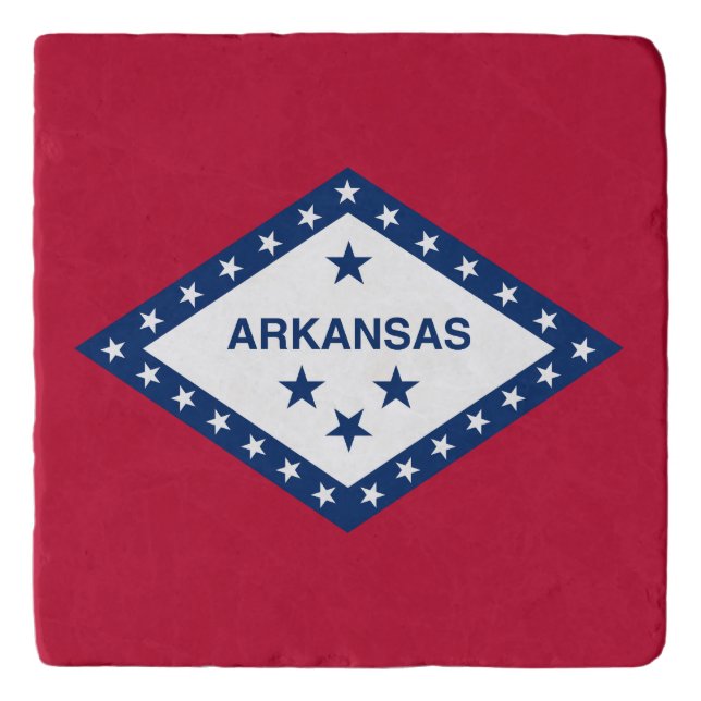 Arkansas State Flag Trivet (Front)