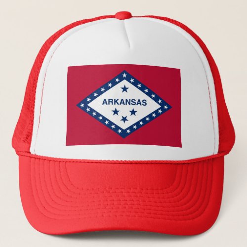 Arkansas State Flag Trucker Hat
