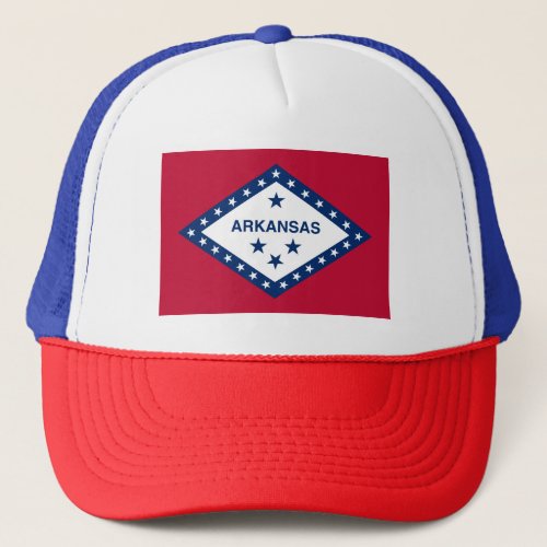 Arkansas State Flag Trucker Hat