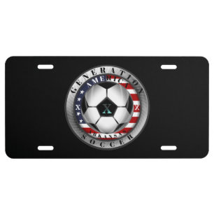 Arkansas State Generation X American Soccer License Plate