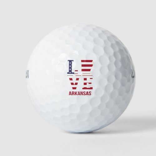 Arkansas State Love Golf Balls
