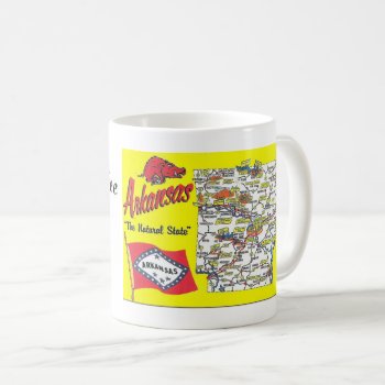 Arkansas State Map Coffee Mug by normagolden at Zazzle