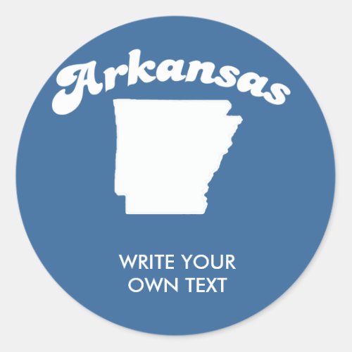 ARKANSAS STATE MOTTO T_SHIRT T_shirt Classic Round Sticker