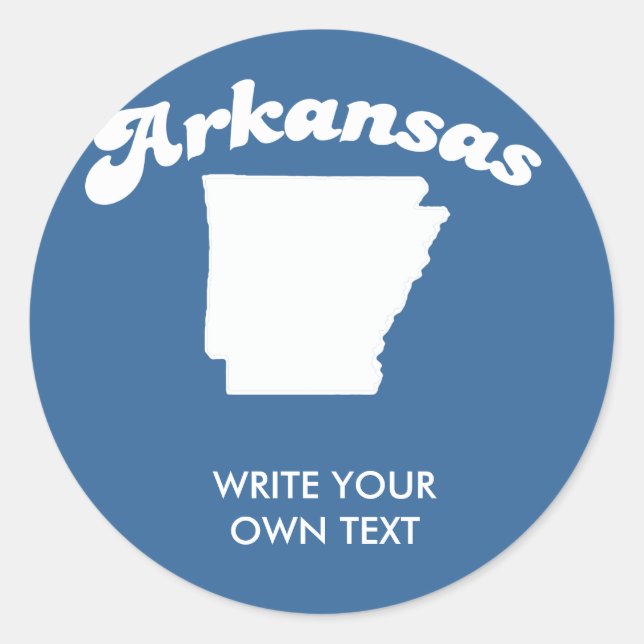 ARKANSAS STATE MOTTO T-SHIRT T-shirt Classic Round Sticker (Front)