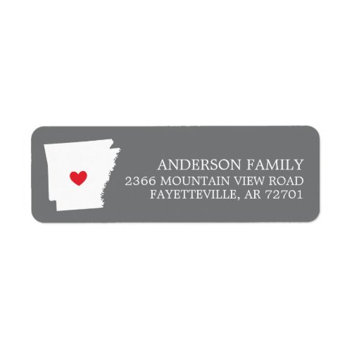 ARKANSAS State  Moving Return Address Label