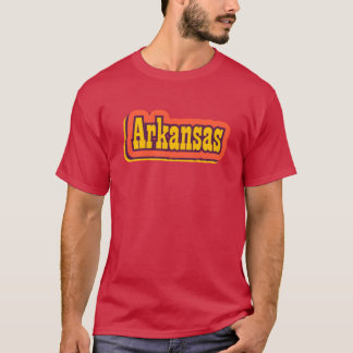 Arkansas State of America Retro Typography Oversiz T-Shirt
