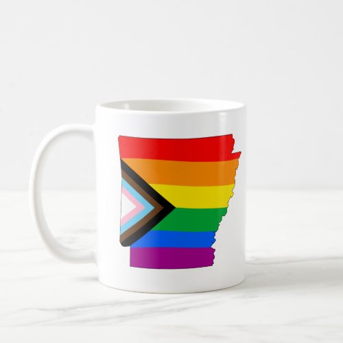 Arkansas State Pride LGBTQ Progress Pride Coffee Mug