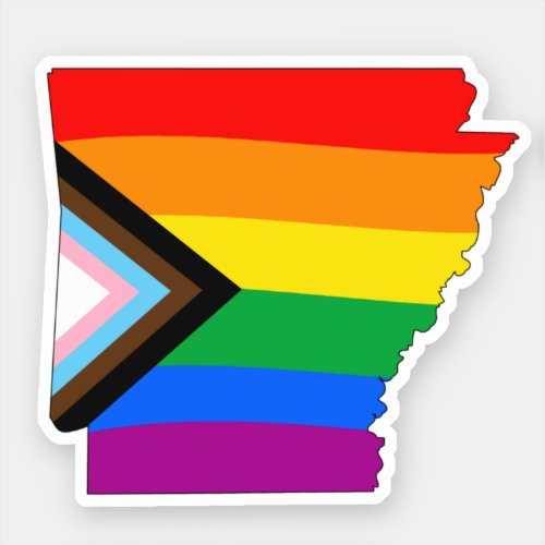 Arkansas State Pride LGBTQ Progress Pride Sticker