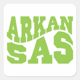 Arkansas - State Pride Square Sticker