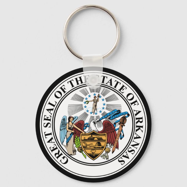 ARKANSAS STATE SEAL KEYCHAIN (Front)