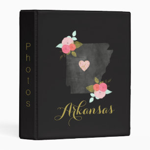 Arkansas State Travel Photo Album Moveable Heart Mini Binder