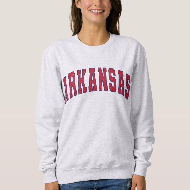 Arkansas State Vintage College Style Sweatshirt (Front)