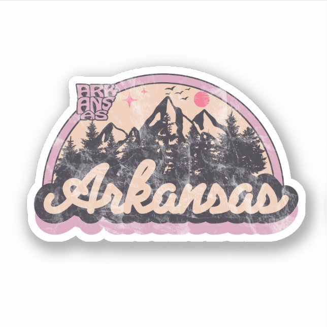 Arkansas State Vintage  Sticker (Front)