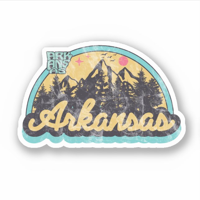 Arkansas State Vintage  Sticker (Front)