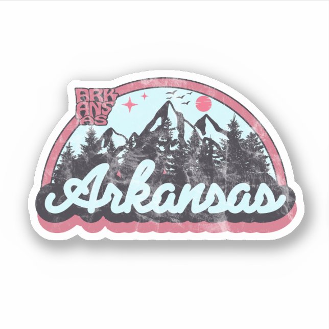 Arkansas State Vintage  Sticker (Front)