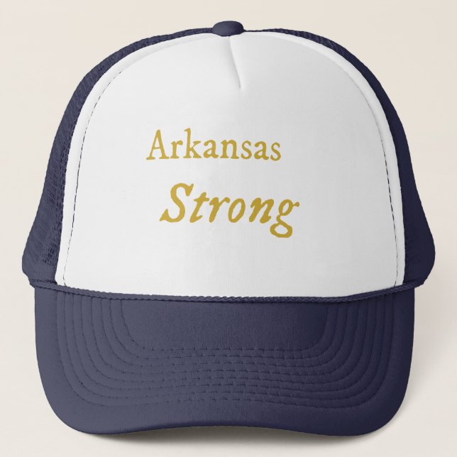 Arkansas Strong    Trucker Hat (Front)