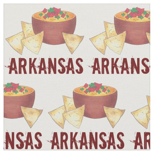 Arkansas Style Cheese Dip Nacho Chips Foodie Snack Fabric