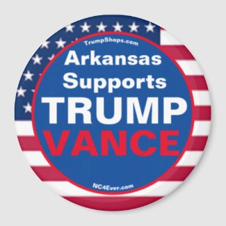 Arkansas Supports TRUMP VANCE Refrigerator